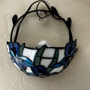 PartyLite , IRIS Wall Candle Holder, color black, white, blue and green.